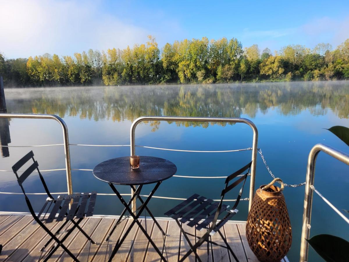 L'Escale Royale Saint-Martin-La-Garenne Port Ilon - Seine - Giverny Eksteriør billede