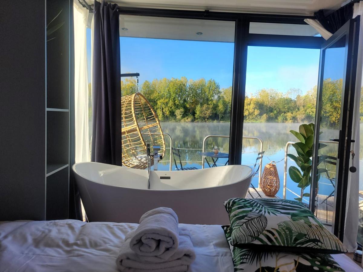 L'Escale Royale Saint-Martin-La-Garenne Port Ilon - Seine - Giverny Eksteriør billede
